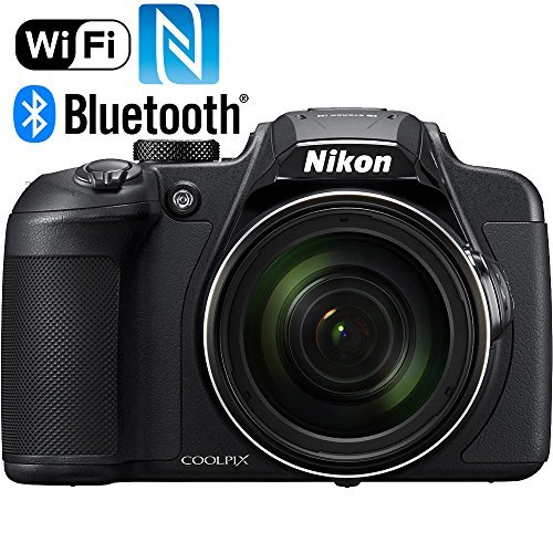 Nikon COOLPIX B700 20.2 MP 60x Optical Zoom Super Telephoto NIKKOR Digital 4K Wi-Fi Camera (Black) + 64GB SDXC Memory & Accessory Bundle