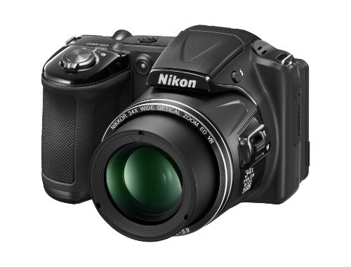 Nikon COOLPIX L830 16 MP CMOS Digital Camera with 34x Zoom NIKKOR Lens and Full 1080p HD Video (Black) (Discontinued by Manufacturer)