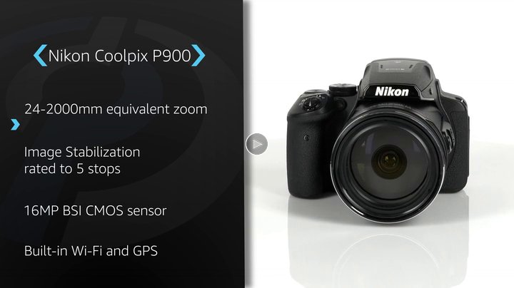 Nikon COOLPIX P900 Digital Camera with 83x Optical Zoom and Built-In Wi-Fi(Black)