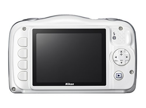 Nikon COOLPIX S33 Waterproof Digital Camera (White) (Discontinued by Manufacturer)