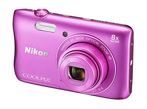 Nikon COOLPIX S3700 Digital Camera with 8x Optical Zoom and Built-In Wi-Fi (Pink)