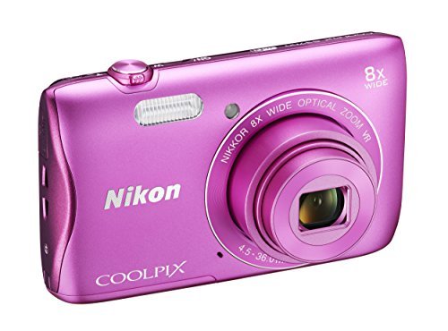 Nikon COOLPIX S3700 Digital Camera with 8x Optical Zoom and Built-In Wi-Fi (Pink)