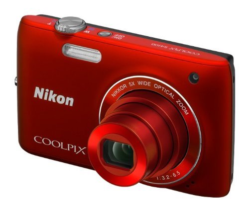 Nikon COOLPIX S4100 14 MP Digital Camera with 5x NIKKOR Wide-Angle Optical Zoom Lens and 3-Inch Touch-Panel LCD (Red)