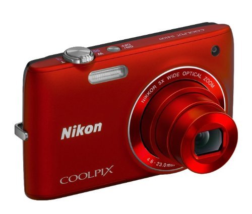 Nikon COOLPIX S4100 14 MP Digital Camera with 5x NIKKOR Wide-Angle Optical Zoom Lens and 3-Inch Touch-Panel LCD (Red)