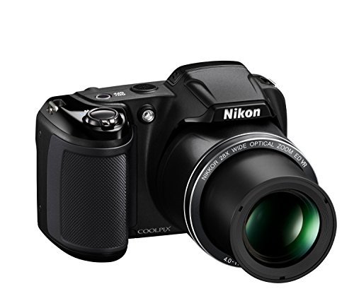 Nikon Coolpix L340 20.2 MP Digital Camera with 28x Optical Zoom and 3.0-Inch LCD (Black)