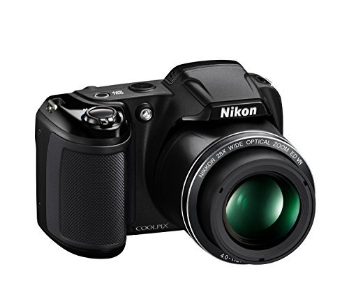 Nikon Coolpix L340 20.2 MP Digital Camera with 28x Optical Zoom and 3.0-Inch LCD (Black)