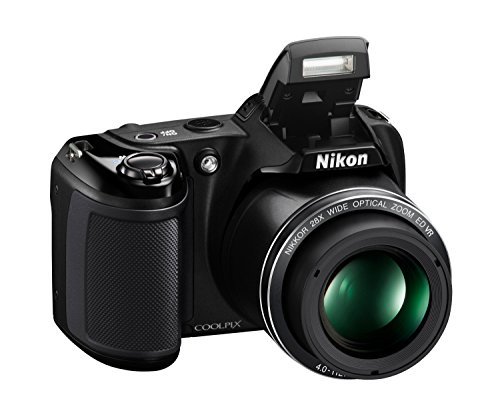 Nikon Coolpix L340 20.2 MP Digital Camera with 28x Optical Zoom and 3.0-Inch LCD (Black)