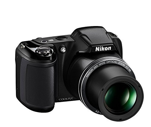 Nikon Coolpix L340 20.2 MP Digital Camera with 28x Optical Zoom and 3.0-Inch LCD (Black) (Certified Refurbished)