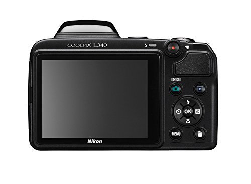 Nikon Coolpix L340 20.2 MP Digital Camera with 28x Optical Zoom and 3.0-Inch LCD (Black) (Certified Refurbished)