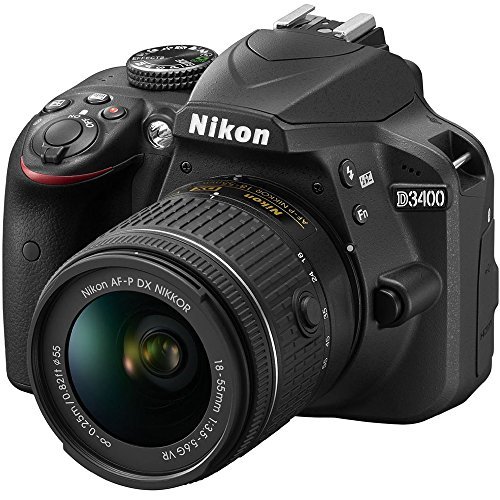 Nikon D3400 24.2 MP DSLR Camera with 18-55mm VR Lens Kit 1571B (Black) - (Certified Refurbished)