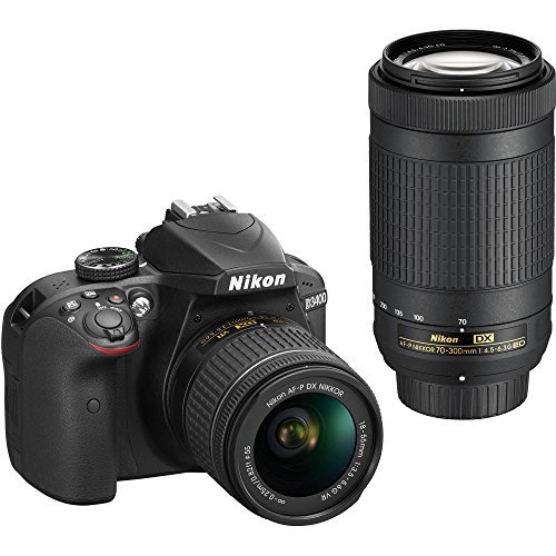 Nikon D3400 with AF-P DX NIKKOR 18-55mm f/3.5-5.6G VR + Nikon AF-P DX NIKKOR 70-300mm f/4.5-6.3G ED Lens + 64GB, Deluxe Accessory Bundle and Xpix Cleaning Accessories