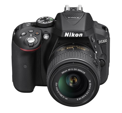 Nikon D5300 24.2 MP CMOS Digital SLR Camera with 18-55mm f/3.5-5.6G ED VR Auto Focus-S DX NIKKOR Zoom Lens (Black)