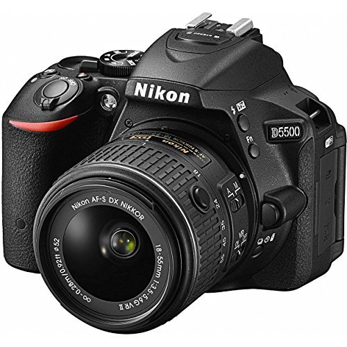 Nikon D5500 24.2 MP DSLR Camera With 3.2-Inch LCD 18-55 mm VR DX Lens (Black)(Certified Refurbished)