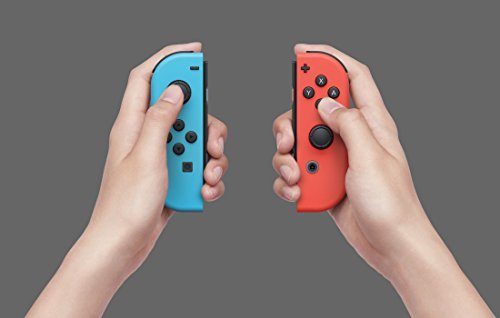 Nintendo Switch with Neon Blue and Neon Red Joy-Con 