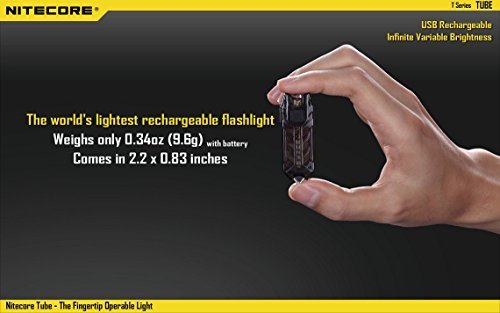 NiteCore Tube Keychain Light T Series 45 Lumen Multi Color Pocket Flashlight