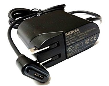 Nokia AC-300 - Nokia Lumia 2520 Tablet US AC Power Adapter Home Wall Travel Charger/Wall Charge Adapter - Wide Plug