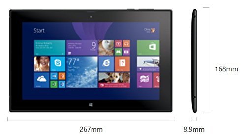 Nokia Lumia 2520 Quad Core Ultra Thin 0.35-in Full HD 1920x1080 4G LTE Tablet, Black (Verizon Wireless No Contract) 2GB 32GB