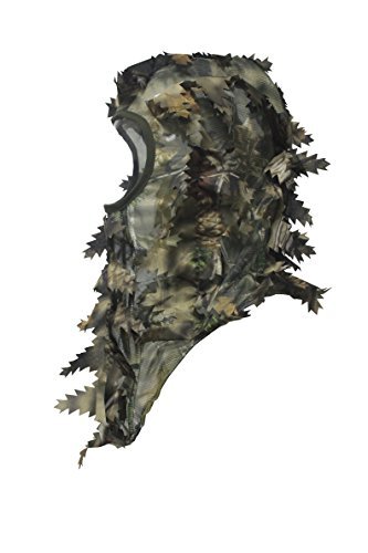 North Mountain Gear Ambush HD Camouflage Hunting Full Cover Ghillie Leafy 3D Face Mask Woodland Breathable Hunting Mask Clothing