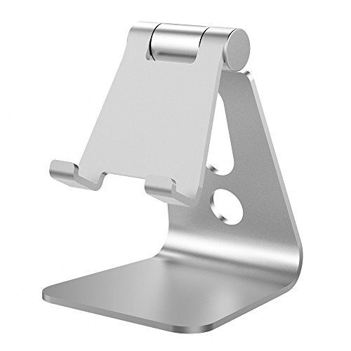 Nulaxy Aerospace Aluminum Multi-Angle Universal Phone Stand - Silver