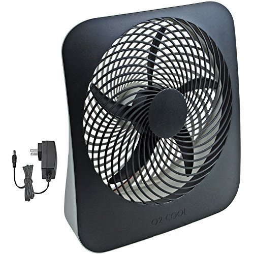 O2COOL 10-inch Portable Fan with AC Adapter