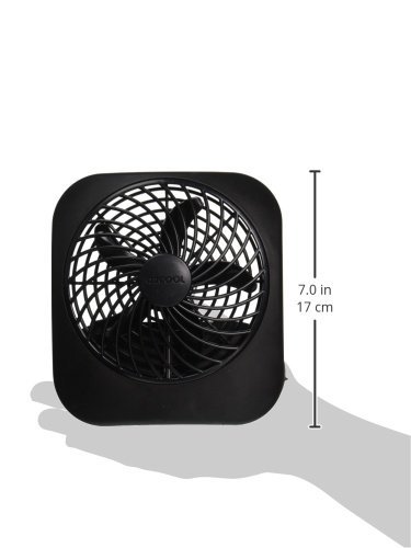 O2COOL 5-Inch Portable Fan, Black