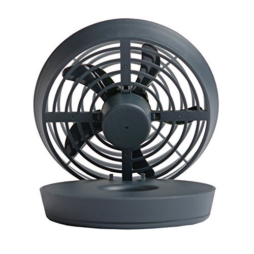 O2COOL 5-Inch Portable USB Fan, Grey