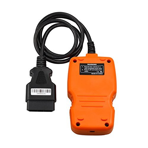 OM123 Vehicle Car Fault Code Reader - PerryLee Mini Portable LCD OBDMATE OBDII OBD2 EOBD+CAN Scan Scanner Tool Car Vehicle Auto Engine Trouble Analyzer Tester Diagnostic Code Scanner Tool Orange