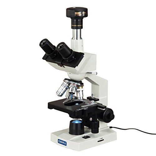 OMAX 40X-2000X Digital Lab Trinocular Compound LED Microscope with 5MP Digital Camera and Double Layer Mechanical Stage