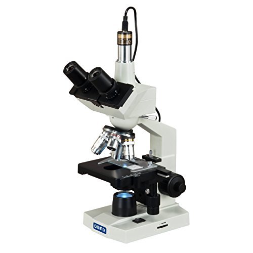 OMAX 40X-2500X LED Digital Trinocular Lab Compound Microscope with 5MP Camera and Mechanical Stage