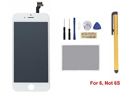 Oli & Ode iPhone 6 Screen Replacement For Lcd Touch Screen Digitizer Frame Assembly Set (White)