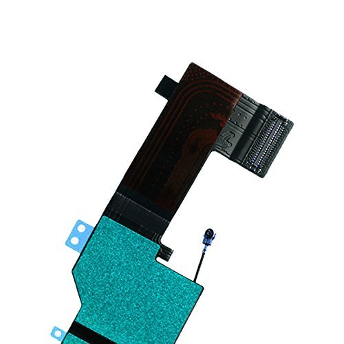 Omnirepairs-For Black iPhone SE Charging USB Lightning Port Flex Cable + Microphone + Headphone Audio Jack Replacement Assembly + Tools (Black)