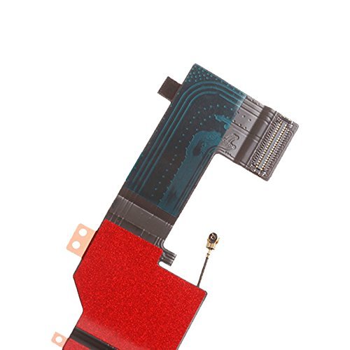 Omnirepairs-For White iPhone SE A1662, A1723 Charging USB Lightning Port Flex Cable + Microphone + Headphone Audio Jack Replacement Assembly + Tools (White)