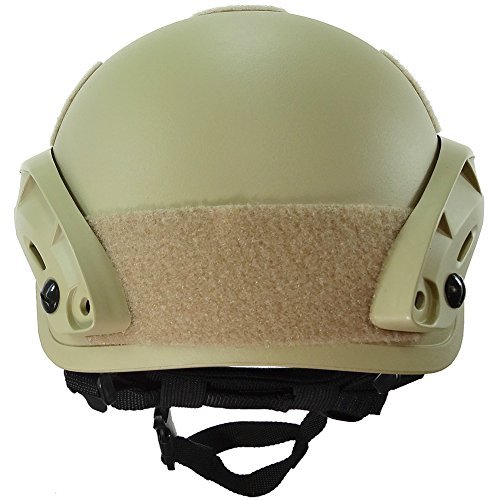 OneTigris Airsoft Paintball MICH 2001 Action Version Tactical Helmet with NVG Mount and Side Rails