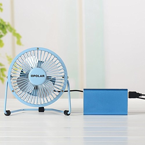 Opolar F402 3.9-Feet Mini USB Table Fan, Blue