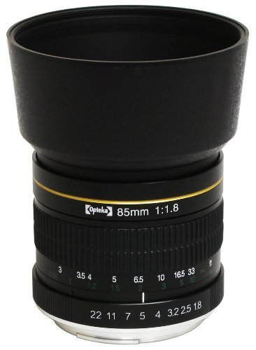 Opteka 85mm f/1.8 Manual Focus Aspherical Medium Telephoto Lens for Canon EOS 80D, 70D, 60D, 60Da, 50D, 7D, 6D, 5D, 5DS, 1Ds, Rebel T6s, T6i, T6, T5i, T5, T4i, T3i, T3, T2i and SL1 Digital SLR Cameras