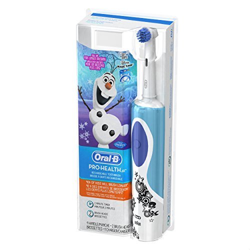 Oral-B Frozen Kids Electric Rechargeable Power Toothbrush Includes 2 Sensitive Clean Refills 