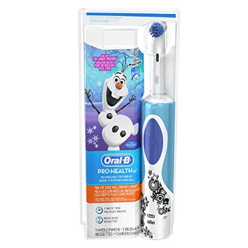 Oral-B Frozen Kids Electric Rechargeable Power Toothbrush Includes 2 Sensitive Clean Refills 