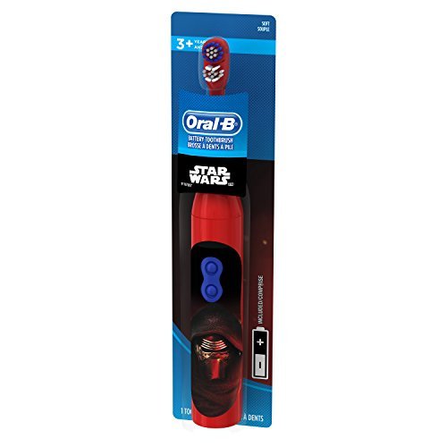 Oral-B Pro-Health Disney Star Wars Battery Power Electric Toothbrush for Kids, Characters/Color May Vary (for children age 3+) 