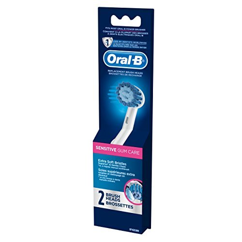 Oral-B Sensitive Gum Care Electric Toothbrush Replacement Brush Heads Refill, 2 Count 