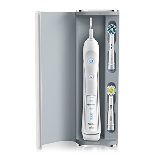 Oral-B WHITE 7000 SmartSeries Power Rechargeable Electric Toothbrush with Bluetooth Connectivity Powered by Braun 