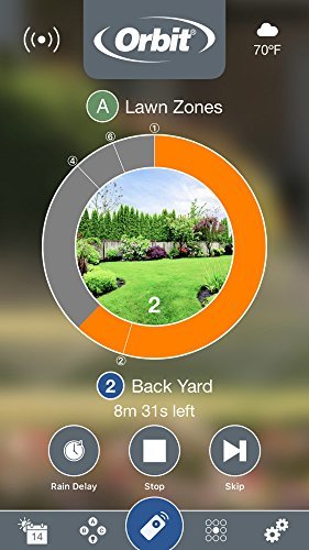 Orbit 57950 B-hyve Smart Indoor/Outdoor 12-Station WiFi Sprinkler System Controller, Works with Amazon Alexa