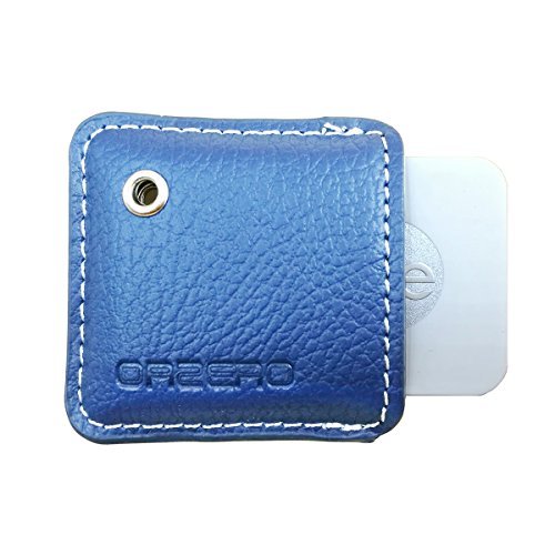 Orzero Cover and Key Chain For Tile Mate Finder Stylish Leather Case Protected From Scratch Wet Dust (Tile Finder Not Included) - Blue