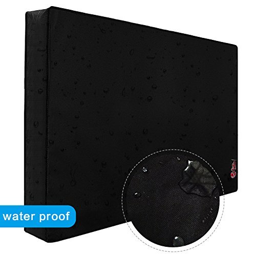 Outdoor TV Cover 40'' - 43'', New Design of Bottom Seal, Weatherproof Universal Protector for LCD, LED, Plasma Television Sets - Fit Standard Mounts & Stands. Built In Remote Controller Storage Pocket