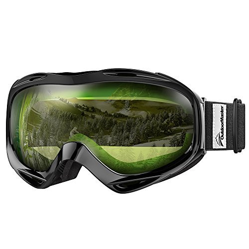 OutdoorMaster OTG Ski Goggles - Over Glasses Ski / Snowboard Goggles for Men, Women & Youth - 100% UV Protection