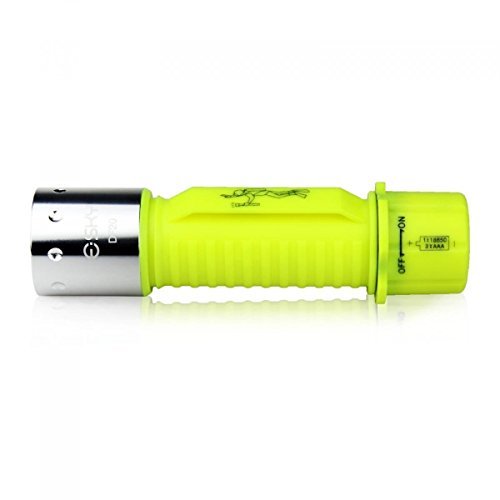 OxyLED OxyWild DF20 Rechargeable Super Bright LED Submarine Waterproof Underwater Diving Torch Light, Yellow