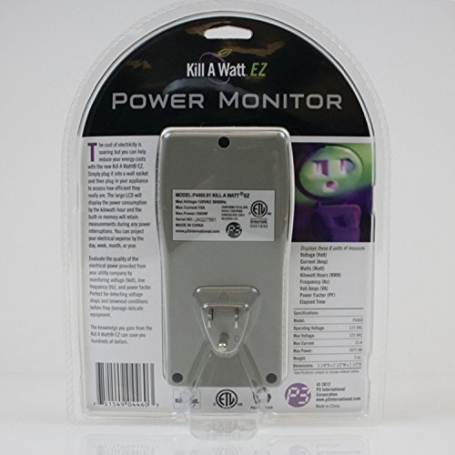 P3 International P4460 Kill A Watt EZ Electricity Usage Monitor