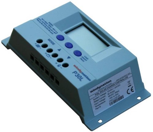 P30L LCD 30A PWM Solar Panel Regulator Charge Controller with Digital Display and User Adjustable Settings