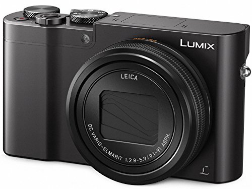 PANASONIC LUMIX ZS100 4K Point and Shoot Camera, 10X LEICA DC Vario-ELMARIT F2.8-5.9 Lens with Hybrid O.I.S., 20.1 Megapixels, 1 Inch High Sensitivity Sensor, 3 Inch LCD, DMC-ZS100K (USA BLACK)