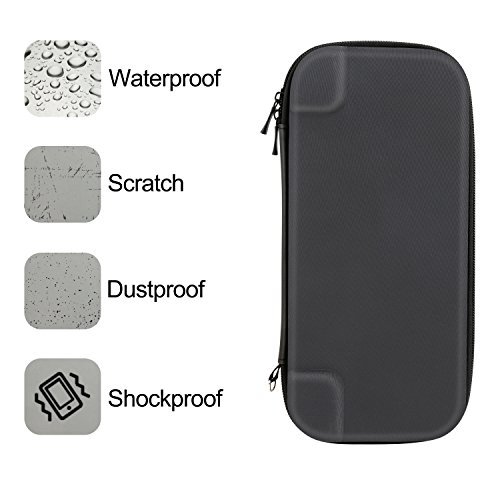 PECHAM Travel Carrying Case for Nintendo Switch with 10 Built-in Game Card Holders - Joy-con & Game Console Accessories Protective Storage Bag
