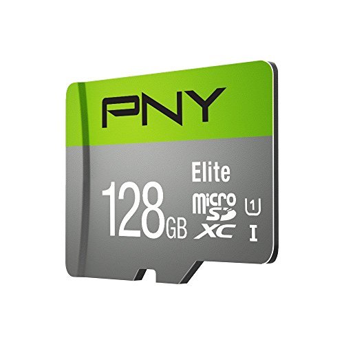 PNY Elite 128GB, up to 85MB/Sec, Microsdxc Card -UHS-I, U1 (P-SDU128U185EL-GE)